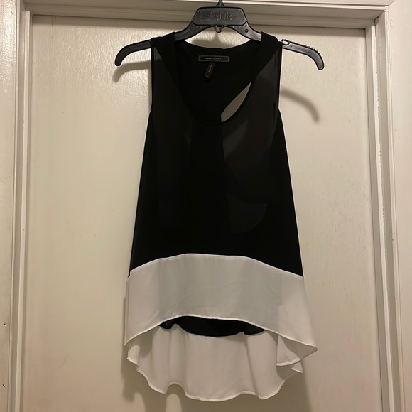 BCBGMAXAZRIA | Allison Black and white cutout top - Picture 1 of 2